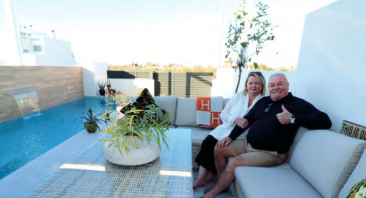 Irene and William McLaughlan enjoy the retirement home they have always dreamed of in Spain