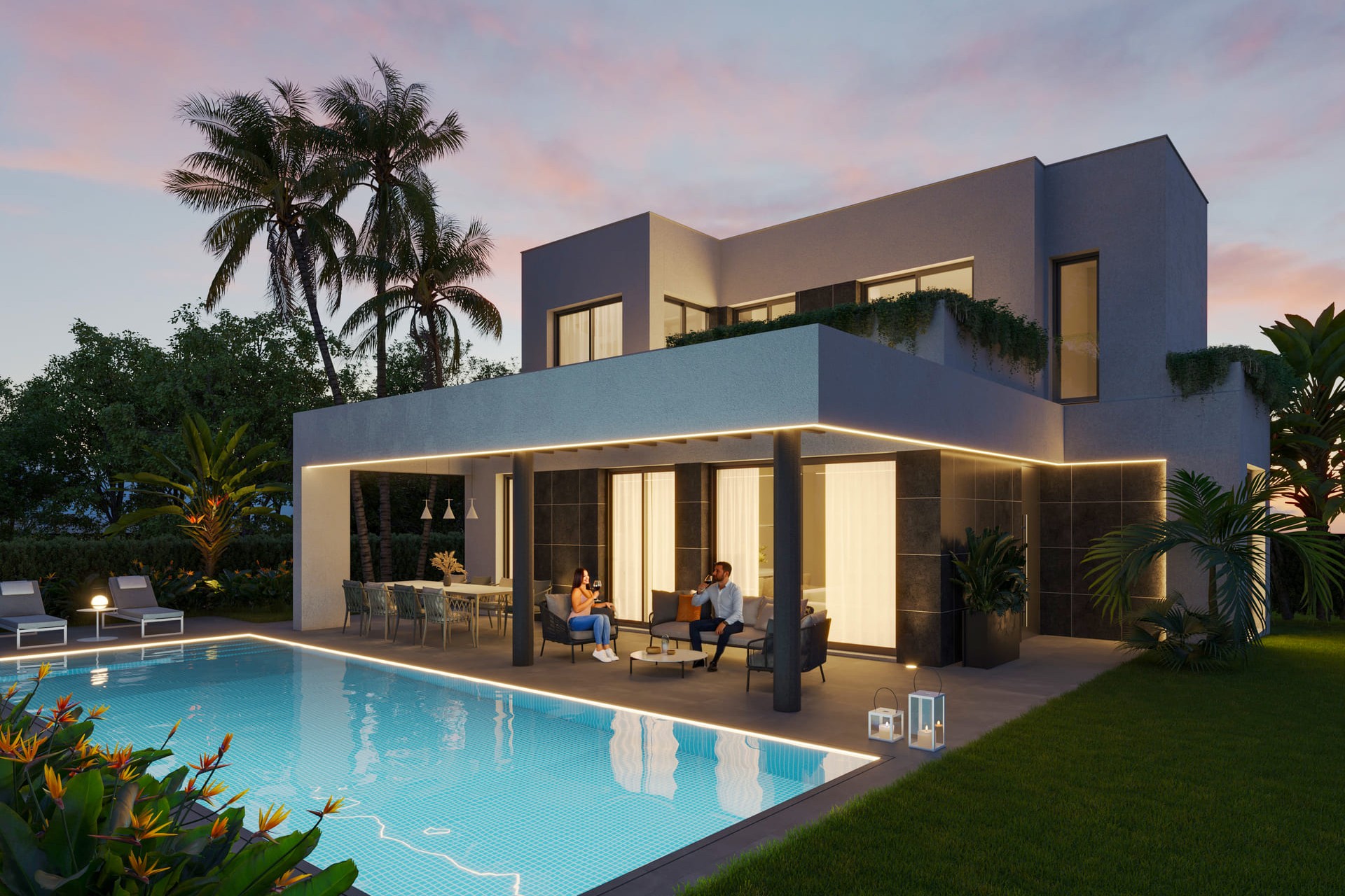 New - Semi Detached Villa - Finestrat