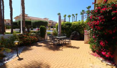 Townhouse with a private solarium and views in Doña Pepa, Costa Blanca